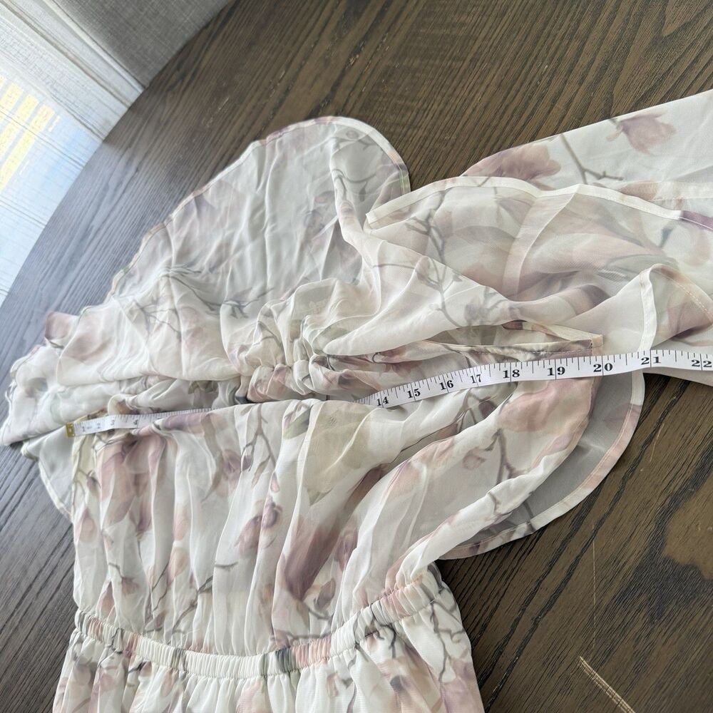 Show Me Your MuMu Blush Floral Sz XL Off-the-Shoulder Maxi Dress - Picture 5 of 6